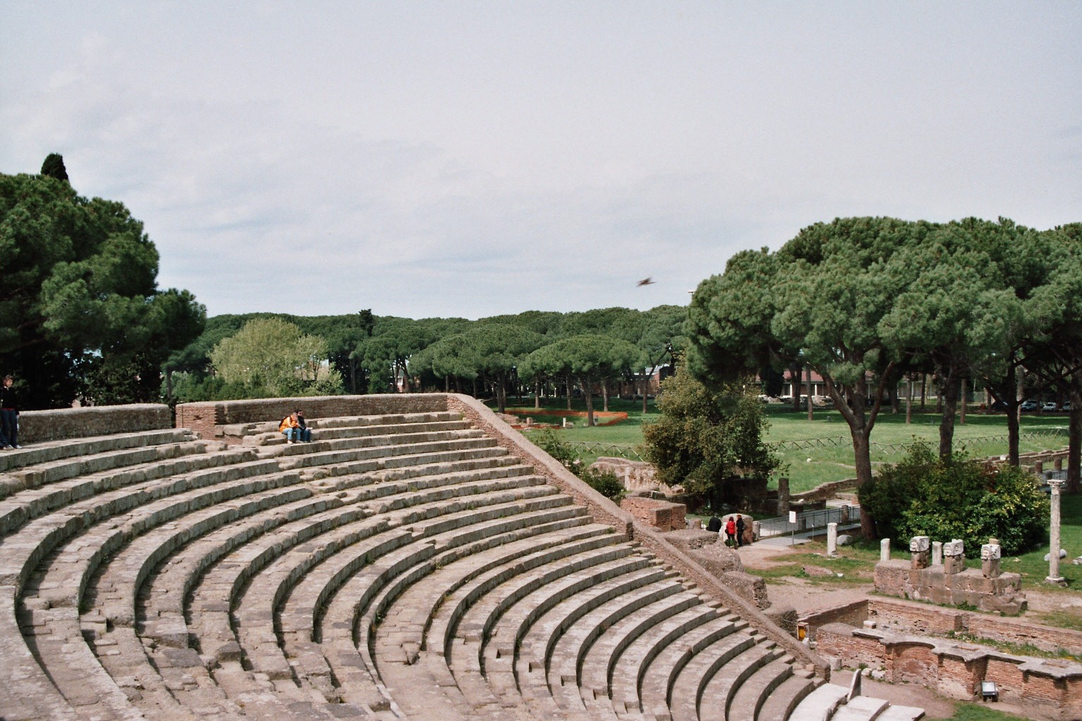 Il teatro di Ostia antica tra i pini